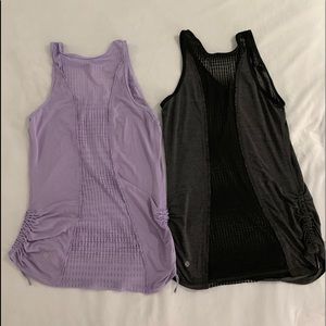 Lululemon Shirt. Lavender and Black/Dark Grey
